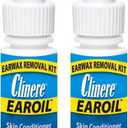 Clinere Ear Oil Conditioner & Ear Cleaners Cleaning Care Kit, 12 Count Sticks & 2 x .5 Fl Oz Ear Oil, Safely and Gently Cleans Ear Canal at Home, Ear Wax Cleaner Tool, Itch Relief, Ear Wax Buildup