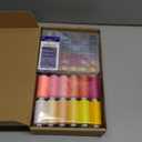 72Pcs Sewing Thread kit, 36 Assorted Colors Machine Threads with Spools, 36 Same Color Prewound Bobbins Threads Set, Polyester Thread for Hand and Sewing Machine