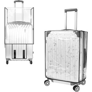 Cosmos 1 Pc Luggage Cover Clear PVC Suitcase Protector Travel Luggage Transparent Protective Cover Waterproof and Dustproof Luggage Suitcase Protector for Women and Men (28 Inch)