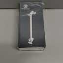 5 Inch Adjustable Shower Head Extension Arm, With Locking Set Screw, Singing Rain Brass Chrome Angle Height Adjustable, Easy To Install, G1/2 Universal Connector Compatible (Chrome Finish)