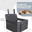 Homsunyi M/L Dog Car Seat Cover with Dog Bed Mat for Back Seat Half - Single Seat Travel Hammock Extender, Waterproof Hard Bottom for Medium & Large Dogs, Car SUV Truck Vehicle