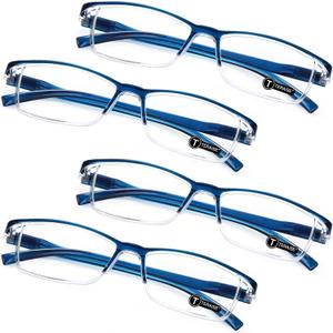 TERAISE Fashion Anti-blue light Reading Glasses Men Women Computer Reader, +1.00