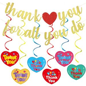 Gold Thank You for All You Do Banner, Thank You We Appreciate You Banner Employee Teacher Appreciation Banner Decorations for Staff Nurse Doctor Teacher Appreciation Party Decorations