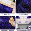 Aheroi 8Pcs Fluorescent Light Covers for Ceiling Lights, 4 x 2 Feet Magnetic Classroom Light Covers Light Filters, Ceiling Light Shade Drop Ceiling Light Cover(Starry Sky Style)