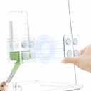 BUCATSTATE Hamster Water Bottles Holder with Magnetic, Drop-Resistant Water Bottle Stand with Adjustable Height, Fits Bottles up to Dia 2 inches, for Hamsters Small Pets (Only Water Bottle Holder)