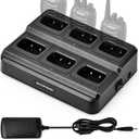 BAOFENG BF-888S Six Way Charger Multi-Unit Charger Station for BF-888S H-777 BF-88ST Walkie Talkies and Batteries
