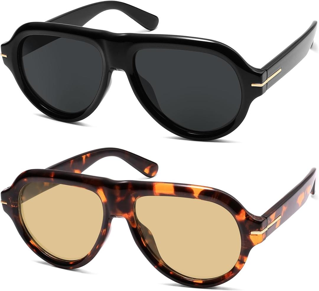 Polarized Aviator Sunglasses Trendy RetroWomens Mens 90s Classic Vintage Sun Glasses AR82379