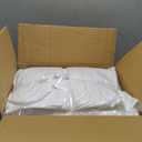 Niagara Sleep Solution Quilted Pillows for Sleeping 2 Pack Standard Size White Side Stomach Back Sleepers Super Soft Hotel Quality Pillows Pair Premium Super Soft Hollow Fiber Filled Down Alternative