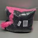 Liveinu Long Plush Calming Pet Bed Cuddler Pet Bed for Dogs and Cats Fluffy Faux Fur Dog Bed with Anti Slip Bottom Machine Washable Pet Sleep Bed Crate Mat Hot Pink M (25"x19"x4")