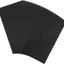 MECCANIXITY 50 Sheets Heat Reactive Foil, 20x29cm Black Foil Transfer Sheets Toner Reactive Foil Transfer Foil Sheets Hot Foil Stamping Paper for Crafts DIY Cardmaking Album Decoration