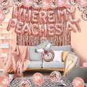Bachelorette Party Decorations Supplies Bridal Shower Decor Bride Balloons Rose Gold Bachelorette Decorations Bride To Be Bachelorette Balloons Where My Peaches At Bachlorette Party Naughty