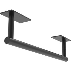 WZKALY Paper Towel Holder Under Cabinet, Self Adhesive or Wall Mounted SUS304 Stainless Steel Paper Towel Holder for Kitchen, Bathroom, Farmhouse, Barbecue and Laundry (Matte Black)