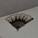 Hand Fan Hand Fan Chinese Fan Floral Folding Hand Fans Chinese Vintage Folding Fan Bridal Dancing Church Performance Wedding Party Props Black Hand Fan Chinese Fan Gold Decor