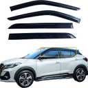 Tape On Rain Guards Window Visors for 2018-2024 Nissan Kicks,Window Vent Wind Deflectors Visors Shades for 18-24 Kicks,Car Accessories,Vent Visors,Weatherproof & Easy Installation