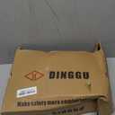 DINGGU Steel Toe Shoes for Men, Safety Mens Work Shoes Comfortable Indestructible Construction Shoes Leather Size 9