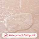 Rectangle Table Cloth, Waterproof Heavy Duty Vinyl Tablecloths, Stain-Resistant Wipeable Rectangle or Round Table Cover for Indoor and Outdoor(Pink, 60"x102")