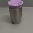 Munchkin Stainless Steel Sippy Cups for Toddlers 1-3, Spill Proof Miracle 360 Cup, Insulated, 10 Ounce, Purple