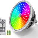 2025 Upgraded 120V 90W LED Pool Light Bulb for Inground Pool,RGB Color Changing Pool Light for Swimming Inground Pool,E26 Base,Remote Control,Replacement Bulb for Pentair and Hayward Fixture