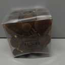 36pcs Velvet Ornaments for Christmas Trees, Flocked Christmas Balls Sets Assortment for Xmas Tree Holiday Decor (Brown)