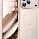 TOCOL for Phone 17 Pro Case, Full Camera Protection, Builtin Magnetic Ring, Compatible with Magsafe Charger, Drop Protection, Translucent Matte Phone Case for Phone 17 Pro 6.3 inch (Desert)