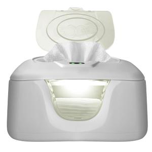 Baby Wet Wipe Warmer and Wet Wipe Dispenser, Advanced Features - 4 Bright Auto Off LED Ample Lights for Nighttime Changes, Dual Heat for Baby's Comfort, Improved Design and Only at Amazon