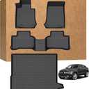 Floor Mats for Mercedes Benz GLC 250/300/350e 2016-2022 (Not for Coupe), Heavy Duty TPE Waterproof Non-Slip All Weather Protection Custom, Floor Mats & Cargo Liner
