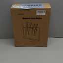 FINDKING Magnetic Knife Block, Double Sided Holder, Powerful Magnet Kitchen Storage, Acacia Wood and Blue Resin (12 x 10 Inches, Without Knives)