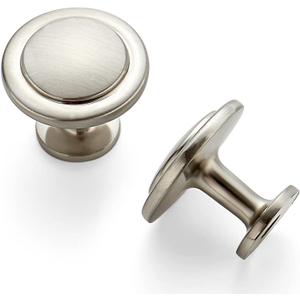 Ravinte 50 Pack Brushed Nickel Cabinet Pulls 1-1/4 inch Kitchen Cabinet Knobs Drawer Knobs Dresser Drawer Pulls Door Dresser Handles for Cupboard