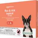 Amazon Basics Flea and Tick Topical Treatment for Small Dogs (5-22 pounds), 3 Count (Previously Solimo)
