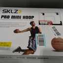 SKLZ Pro Mini Indoor Basketball Hoop with Ball, Over the Door, Shatter-Proof Backboard, Spring-Action Break-Away Steel Rim, Great for Home, Dorm Room, and Office