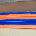 ECR4Kids Premium Folding Rest Mat, 3-Section, 2in, Sleeping Pad, Blue/Red