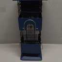 Squirrel Proof Bird Feeder,3Lbs Metal Birdfeeders Squirrel Proof with 4 Feeding Ports forOutdoors Hanging, Birdseed Feeder for Cardinal, Sparrow,Bluejay,Outside (Blue)