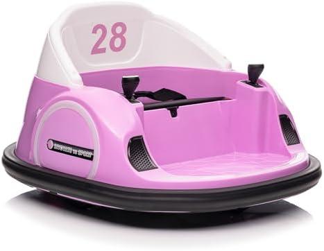 Amazon.com: 12V Kids Ride On Bumper Car Electric Vehicle for Toddlers Ride on Toy Bumping Car with Remote Control, Battery Display, 360Spin, LED Lights, MP3, USB, Pink : Toys & Games