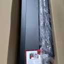 Podium Stand with 4 Locking Wheels, Rolling Lectern with Storage, Podium with Shelves, 50.4" H Black Lectern Podium Teacher, for Public Speaking, Church, School, Office and Conference