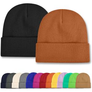 4 x Toddler Beanie Baby Beanies for Boys Girls Kids Winter Hats Children Knit Warm Caps 0-12years