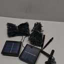 JMEXSUSS 2 Pack Solar String Lights Outdoor Waterproof, Total 400 LED 151FT Solar Christmas Lights Outdoor, 8 Modes White Solar Light for Outside Yard Patio Tree Garden Christmas Decorations