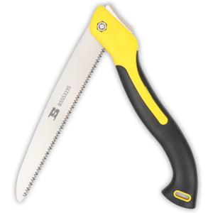 2 x Folding Saw 10-Inch SK5 Blade Heavy Duty Portable Foldable Hand Pruning Saw Triple-bevel Razor Teeth for Camping Pruning Trimming Gardening Woodworking