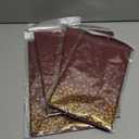 Tegeme 4 Packs Burgundy and Gold Plastic Table Cloths for Parties Disposable Maroon Ramadan Mubarak Tablecloths Decoration with Gold Stamping Dot 108 x 54'' for Birthday Graduation Ramadan Party