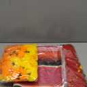 Funtery 50 Pcs Marigold Flower Heads Bulk Day of The Dead Decor Altar De Ofrendas Dia De Muertos Decoration 9 Pcs Mexican Papel Picado 1 Mexican Table Runner Supplies(Orange, Yellow, Rose Red)