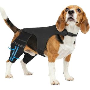 Marnonsis Dog Knee Brace for Torn Acl Hind Leg, 4 Stabilizers Dog Leg Braces for Back Leg, Adjustable Hip Support to Reduces Pain, Ligament Injuries & Luxating Patella for Small Medium Large Dogs Marnonsis Dog Knee Brace for Torn Acl Hind Leg, 4 Stabilizers Dog Leg Braces for Back Leg, Adjustable Hip Support to Reduces Pain, Ligament Injuries & Luxating Patella for Small Medium Large Dogs