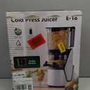 EanOruus Juicer Machines, 3-in-1 Cold Press Juicer with 6.5" Extra Large Chute, 100oz Large Capacity, AC Motor, Makes Juice, Nut Milk & Sorbet, Bright White