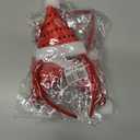 3 x Christmas Headbands for Women Santa Hat Headband Holiday Hair Accessories Red Hat Hair Band Party Favors