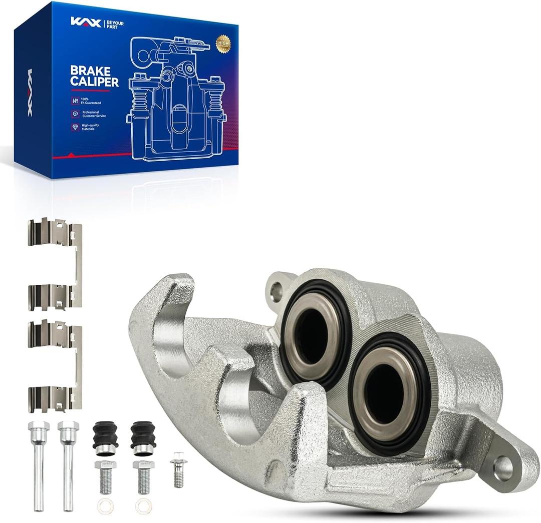 KAX Disc Brake Caliper Assembly Fit for Chevrolet/GMC/Cadillac-Silverado 1500/Sierra 1500/Tahoe/Suburban/Silverado 1500 LD/Yukon/Suburban 1500/Yukon XL/XTS/Avalanche, Front Right or Left Side (184918A)