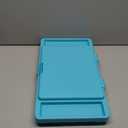 Loddie Doddie Foldable Lap Desk for Kids & Adults - Teal Blue Portable Plastic Table with Storage Pocket & Trays - Bed Desk, Car Tray & Travel Lap Table