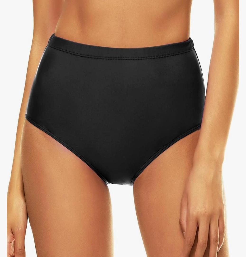 Bellecarrie Women's High Waisted Bikini Swim Bottoms Full Coverage Tankini Swimsuit Bottoms Dance Briefs size M