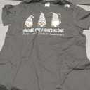 Gnome One Fights Alone T Shirt Parkinsons Awareness Ribbon T-Shirt (L)