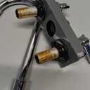 Bar Sink Faucet 4 Inch Center Deck Mount,2 Hole Prep Sink Faucet Dual Handles Commercial Utility Laundry Kitchen,Polished Chrome