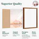 14x18 picture frame,Distressed Farmhouse Wood Pattern 14x18 frame,Display with Plexiglass,Horizontal and Vertical frame 14 x18,Wall Mount Dcor,Teak Wood Grain,1Pack