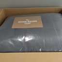 Eddie Bauer - Twin Comforter Set, Reversible Bedding with Matching Sham, Pre-Washed for Added Softness, Medium Weight, Dorm Essentials (Kingston Charcoal)