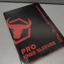 Iron Bull Strength Knee Sleeves for Powerlifting (7mm) - Weightlifting Knee Compression Sleeve for Squats - Knee Brace Support for Gym, Workout, Fitness (Large) (Black)